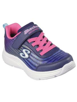 Zapatilla Skechers Lites WP Azul/Brillo Jr