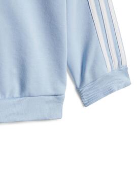 Chandal Adidas 3S Celeste Bebe