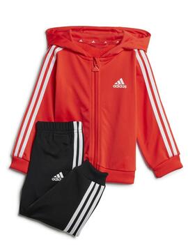 Chandal Adidas 3S Shiny Rojo Bebe