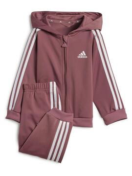 Chandal Adidas 3S Shiny Rosa Bebe