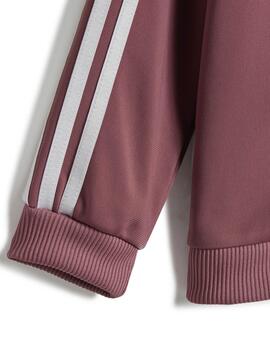 Chandal Adidas 3S Shiny Rosa Bebe