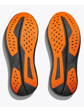 Zapatilla Hoka Match 6 M Negro Naranja