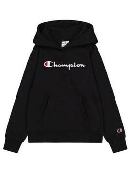 Sudadera Champion Logo Negro Jr