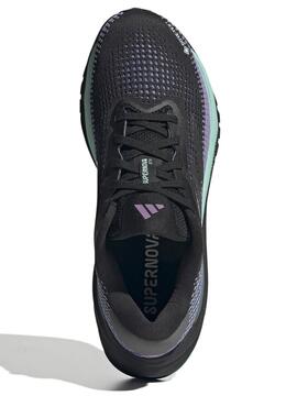 Zapatillas Adidas Supernova GTX Negra Lila Verde W