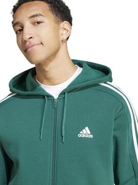 Chaqueta Adidas 3S FZ M Verde