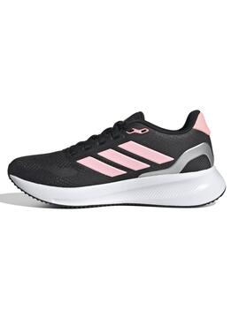 Zapatilla Adidas Runfalcon 5 Negro/Rosa Jr