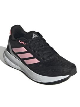 Zapatilla Adidas Runfalcon 5 Negro/Rosa Jr