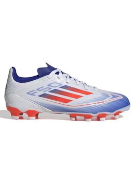 Bota Futbol Adidas F50 MG Bco/Azul/Naranja Jr