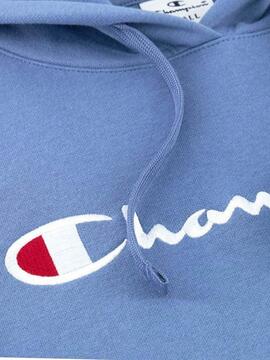 Sudadera Champion Script Azul W