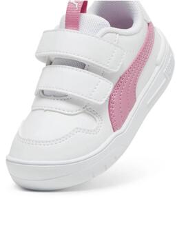 Zapatilla Puma Multiflex Blanco Rosa Bebe