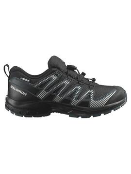 Zapatillas Salomon Xa Pro V8 WP Negro/Gris Jr