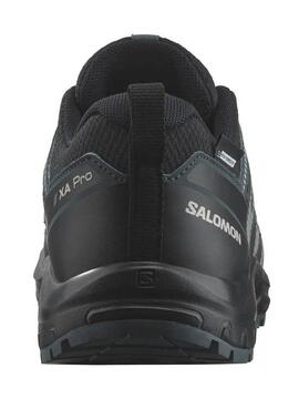 Zapatillas Salomon Xa Pro V8 WP Negro/Gris Jr