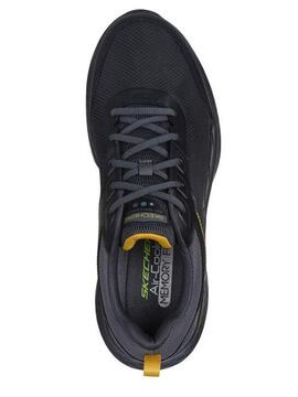 Zapatilla Skechers Lite WP M Negro/Amarillo