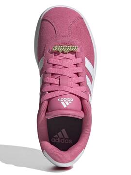 Zapatilla Adidas VL Court 3 Serraje Rosa Jr