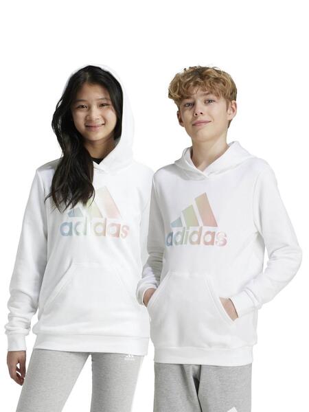 Sudadera Adidas Bos Blanco Purpurina Jr