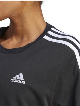 Camiseta Adidas 3S W Negro