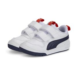 Zapatilla Puma Multiflex Blanco Marino Bebe