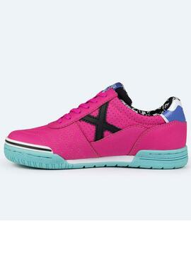 Zapatilla Munich G-3 Profit Fucsia/Celeste Jr