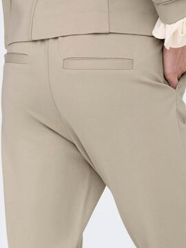 Pantalon Only W Beige