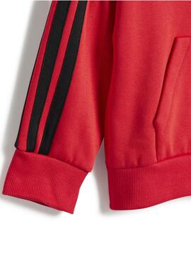 Chandal Adidas 3S Rojo Bebe