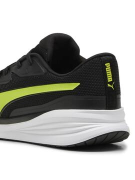 Zapatilla Puma Night Runner M Negro/Verde