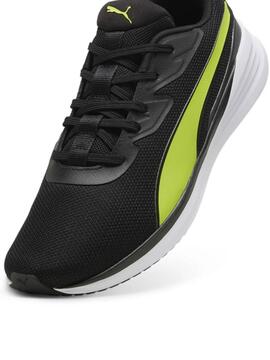 Zapatilla Puma Night Runner M Negro/Verde