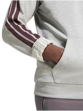 Sudadera Adidas Colleg M Gris/Granate