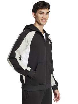 Chaqueta Adidas Negra Gris M