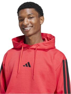 Sudadera Adidas 3S FL M Rojo