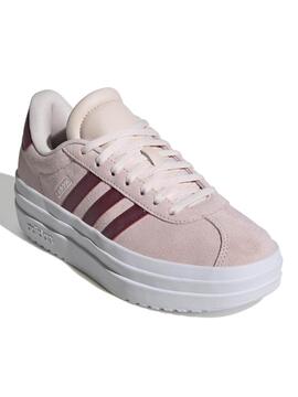 Zapatilla Adidas VL Court Bold W Rosa/Granate