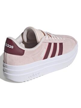 Zapatilla Adidas VL Court Bold W Rosa/Granate