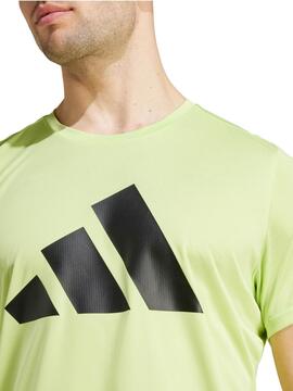 Camiseta Tecnica Adidas Run Verde M