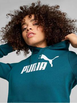 Sudadera Puma ESS Logo FL W Verde