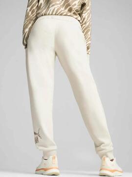 Pantalon Puma ESS Animal FL W Beige