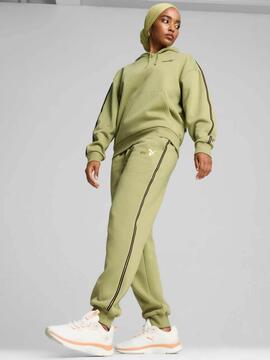 Pantalon Puma Tape Minimal W Verde/Oro