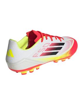 Bota Futbol Adidas F50 League Blanco/Coral