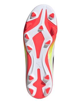 Bota Futbol Adidas F50 Club Blanco/Coral Jr