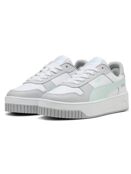 Zapatilla Puma Carina Street Blanco Gris Verde W