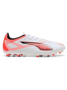 Bota Futbol Puma Ultra 5 Play MG  M Bco/Naranja