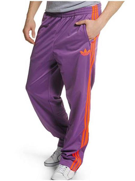 Pantalon Adidas Firebird Morado/Naranja