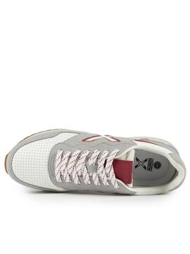 Zapatilla Munich Dash Blanco Gris Rojo M