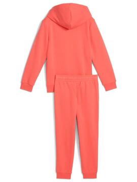 Chandal Puma Logo Sweat Suit Coral Jr