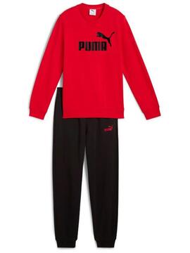 Chandal Puma Crew Rojo/Negro Jr