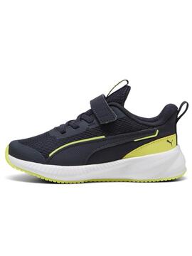 Zapatilla Puma Flyer 3 Marino Amarillo Jr