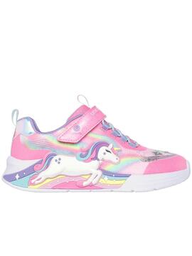 Zapatilla Skechers Unicorn Lights Rosa Jr