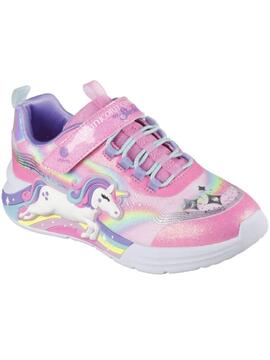 Zapatilla Skechers Unicorn Lights Rosa Jr