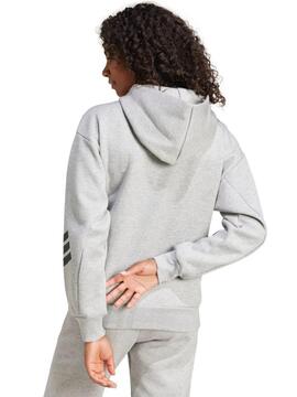 Chaqueta Adidas 3S Icons FI W Gris