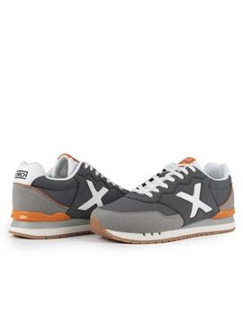 Zapatilla Munich Dash M Gris/Naranja