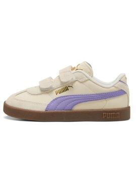 Zapatilla Puma Club II Era Beige/Lila Jr