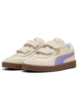 Zapatilla Puma Club II Era Beige/Lila Jr